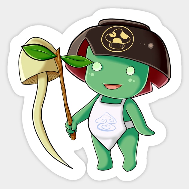 Happy Kodama Sticker by 8BitVal